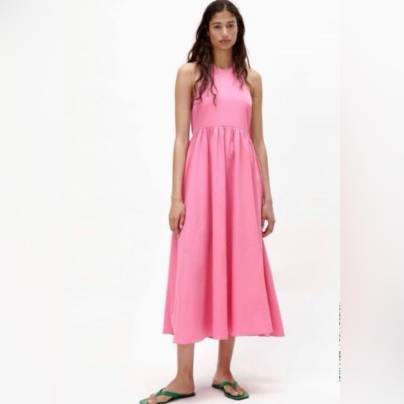 Zara Dresses & Skirts - New Zara Elegant Pink Sleeveless Dress